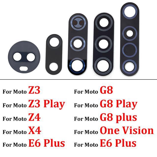 Set 2 Thấu Kính Camera Sau Cho Moto One Vision Fusion Hyper Zoom E7 X4 Z4 G8 E6 Play G9 Plus G8 Power Lite