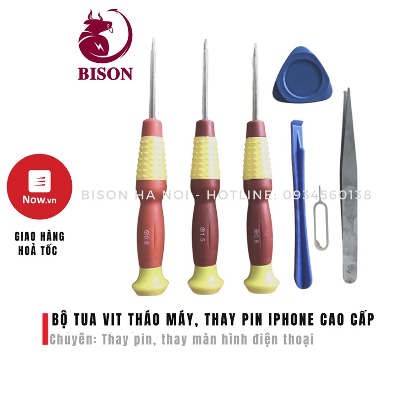 Bộ tua vít tháo lắp điện thoại, dùng để sửa chữa, thay thế pin, màn hình cho iPhone, iPad, có tuavit 3 cạnh, hàng xịn