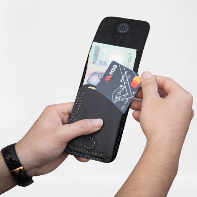 Ví Nam Mini Kiểu Đứng Da Bò 4K Đựng Tiền Và Đựng Thẻ Tiện Lợi 4K00