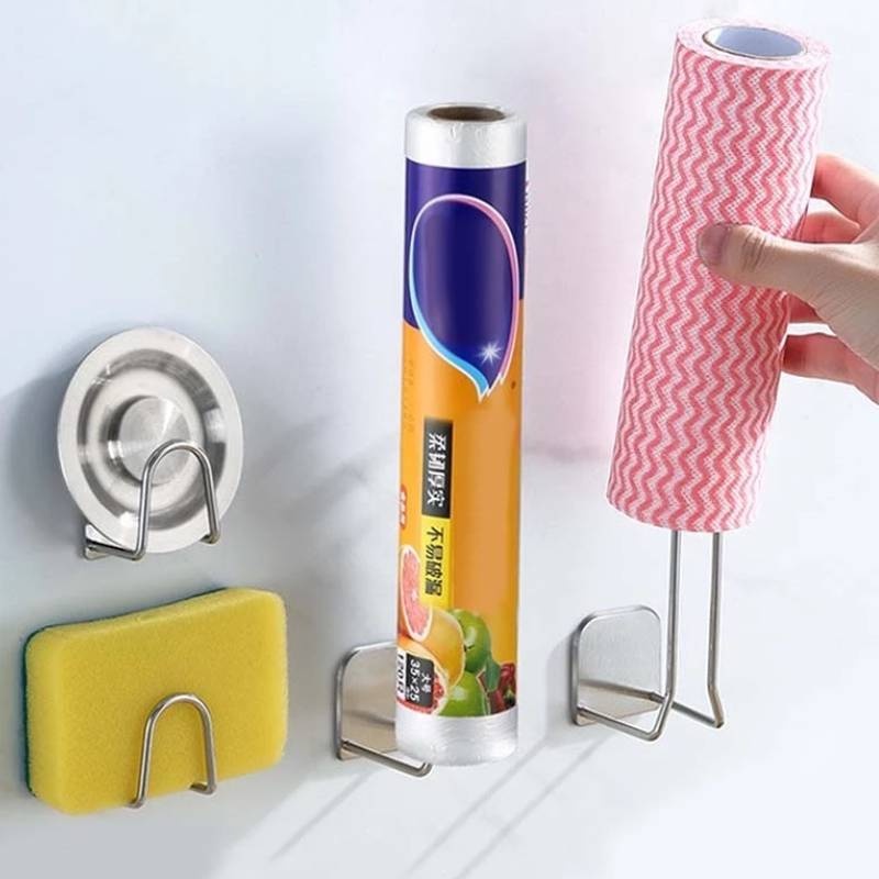 Giá đỡ mút rửa chén tự dính đa năng tiện dụng cho nhà bếp/ nhà tắm