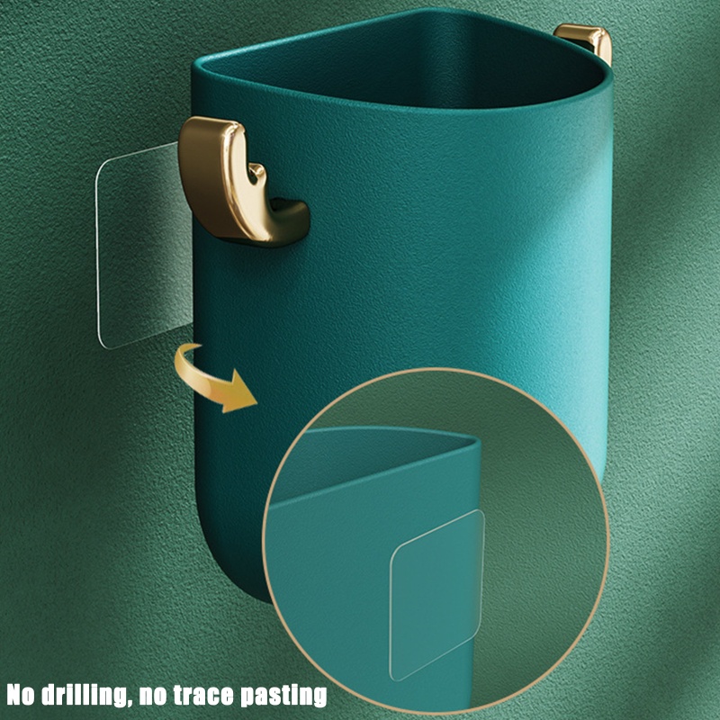 QQ Giá Đỡ Cốc Cứng Gắn Tường Màu Trắng / Xanh Lá Cho Phòng Tắm