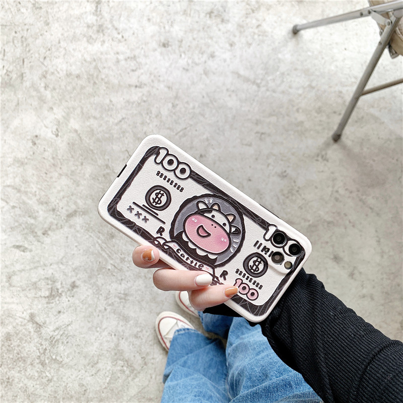 Ốp điện thoại hình bò sữa dễ thương cho iPhone 7/8/SE2 4.7 7/8 Plus 5.5 X/XS XR XS MAX 11 11Pro 11Promax 12mini | BigBuy360 - bigbuy360.vn