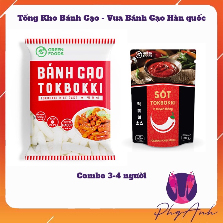Vua Bánh Gạo Hàn Quốc Tokbkki kèm sốt GF