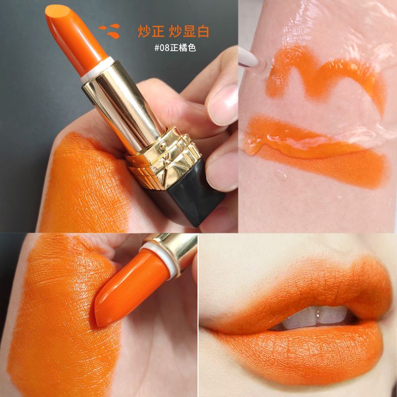 Admm Son Môi Màu Bí Ngô / Cam Ấm / Cam / Vàng / Cam Không Phai Màu Sắc Sống Động Cho Nữ