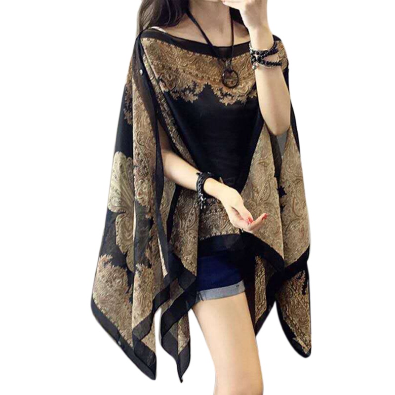 Xiangbao Khăn Choàng Cardigan Vải Voan Cỡ Lớn Thanh Lịch Mát Mẻ Cho Nữ Đi Biển Mùa Hè