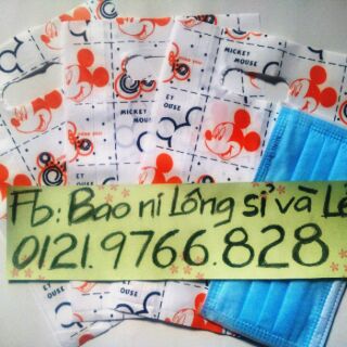 BAO NILON Trắng hình size 15
