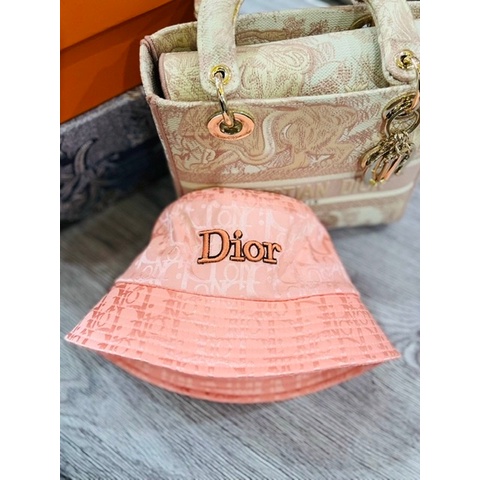 nón vành cụp hàn quốc - mũ bucket cụp 2 lớp thêu |)ior sành điệu thời trang nữ