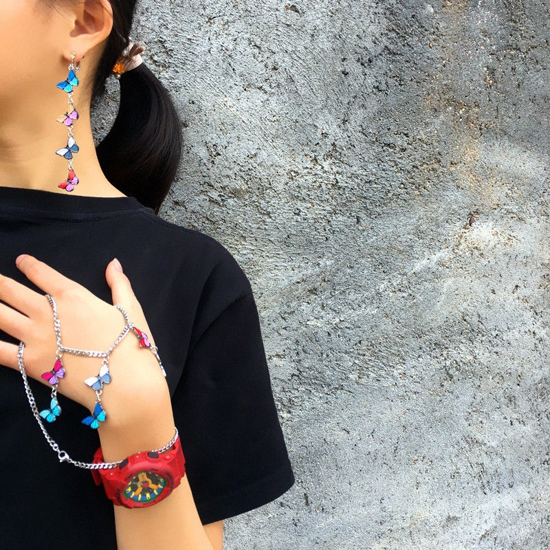 Dây Chuyền Mặt Hình Bươm Bướm Nhiều Màu Sắc Xinh Xắn 22326