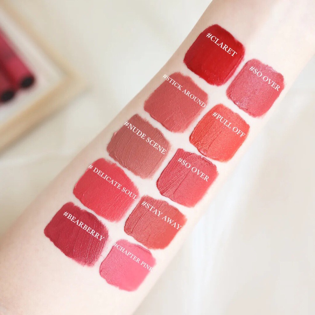 Son 3ce chính hãng, Son 3ce blurring liquid lip hàn quốc đỏ nâu, đỏ lạnh, đỏ thuần Cosmetic999