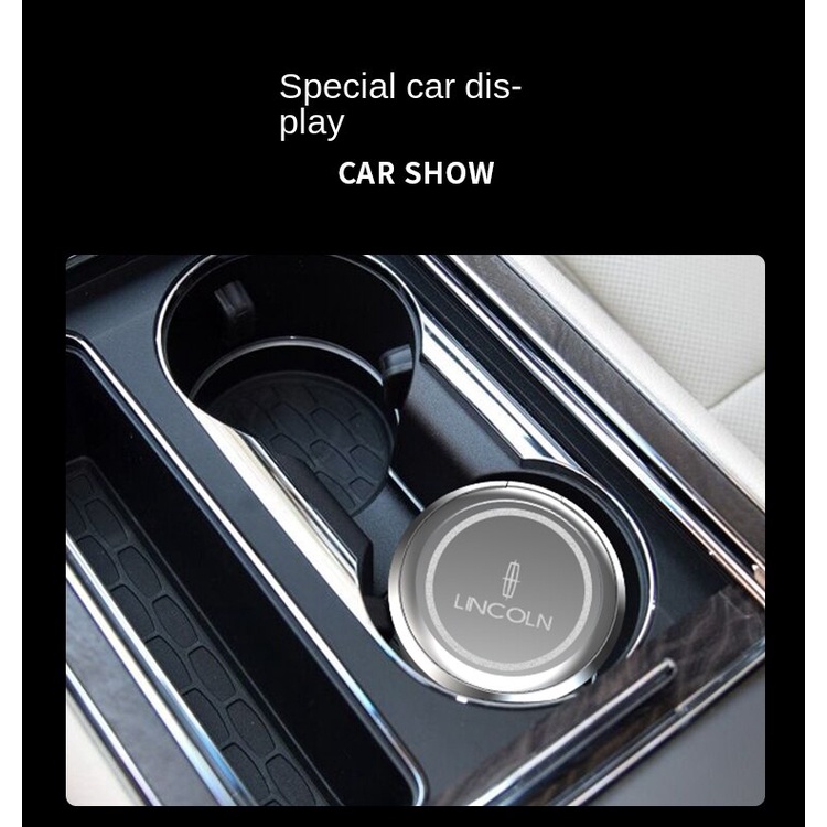 Gạt Tàn Thuốc Bằng Gốm Sứ Chịu Nhiệt Cao Kèm Vỏ Đèn LED Đa Năng Cho Xe Hơi Lincoln