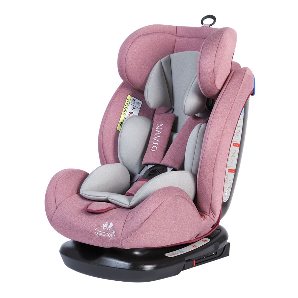 Ghế ngồi ô tô cho bé Zaracos NAVIO 5196 ISOFIX – Red (Dùng cho bé 0 - 12 tuổi)