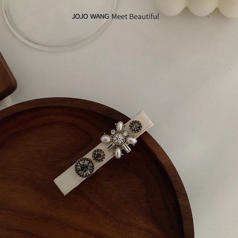 Kẹp Tóc Đính Ngọc Trai Lãng Mạn Cho Nữ