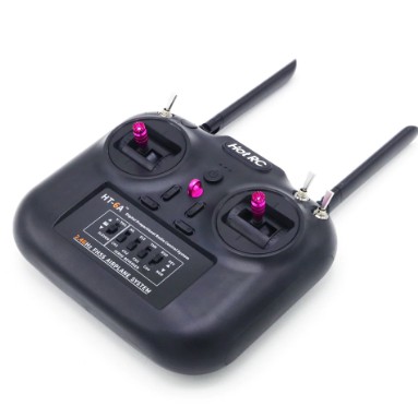 Tay điều khiển TX Hot RC HT-6A + mạch RX HT6A khoảng cách 400-800m, Tay cầm dùng cho tàu ô tô máy bay điều khiển từ xa