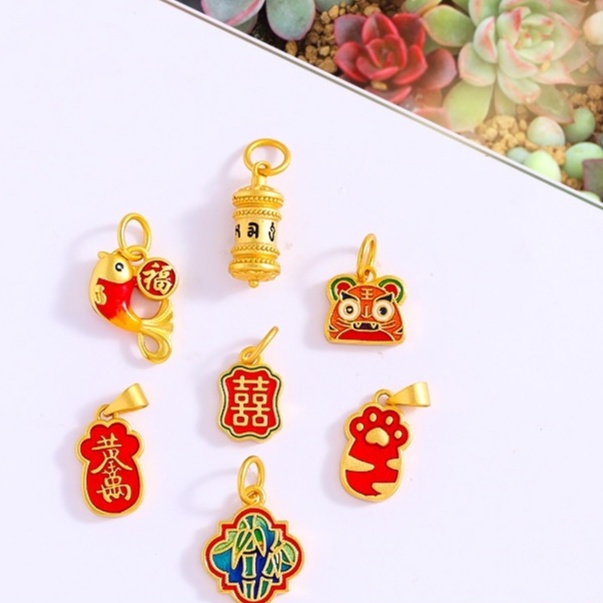 [Hàng Có Sẵn] Vòng Tay/Vòng Cổ Mặt Hình Móng Vuốt Hổ Sáu Cánh Không Phai Màu Thời Thượng