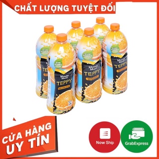 Thùng 6 chai nước cam có tép Teppy 1L - Vị thơm ngon mát lành như từ những trái cam bổ dưỡng nhất