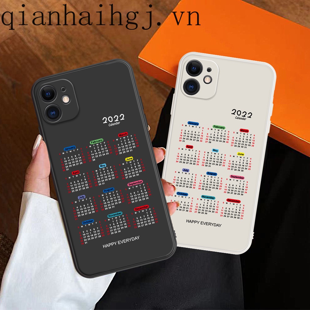 Ốp điện thoại in lịch năm 2022 cho VIVO S1 V15 Pro V5 V11i Y50 Y30 V9 Y51(2020) Y31(2021) Y95 V11 VIVO IQOO NEO H.130