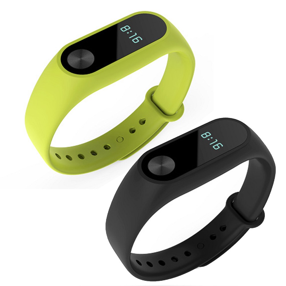 1 Dây Đeo Thay Thế Bằng Silicone + 2 Miếng Dán Bảo Vệ Màn Hình Cho Đồng Hồ Thông Minh Xiaomi Mi Band 2