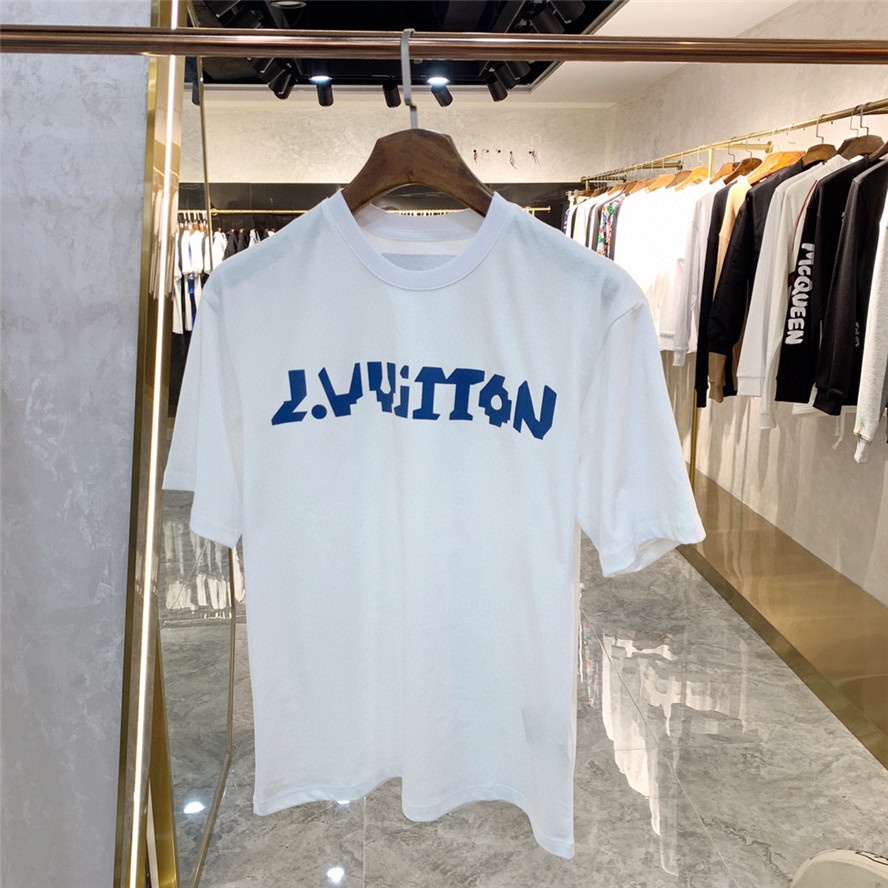 L0Uis Vu1tt Áo Thun Cotton Cổ Tròn Ngắn Tay In Chữ Cái Mới Thời Trang Mùa Hè Dành Cho Nam 2022 S-4XL