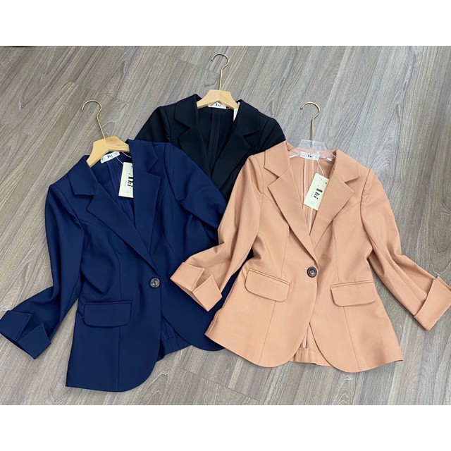 Áo vest công sở loại 1 cúc tay lỡ cao cấp | BigBuy360 - bigbuy360.vn