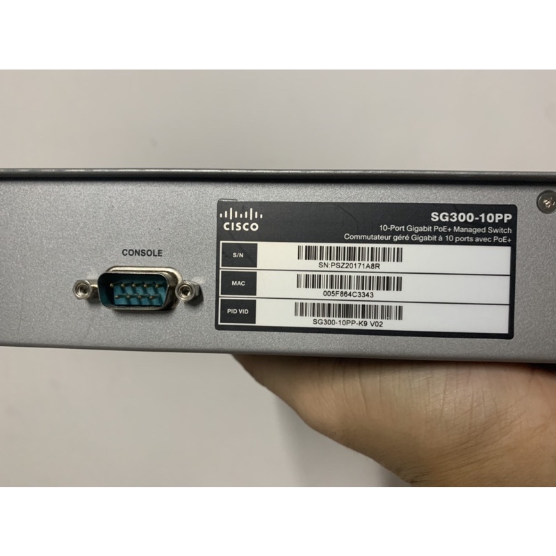Chuyển mạch-Switch cisco SG300-10PP switch layer 3, cấp nguồn poe chuẩn AT-8 cổng