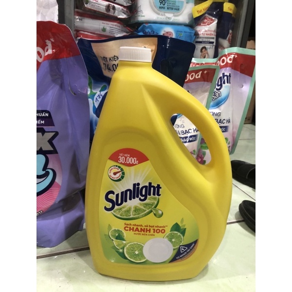 Nước rửa chén Sunlight chanh can 3,6kg