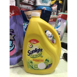 Nước rửa chén Sunlight chanh can 3,6kg