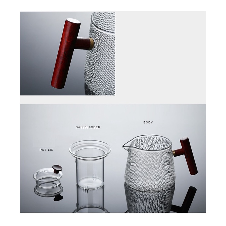 Ấm Thủy Tinh Pha Trà Có Lõi Lọc 750 ml