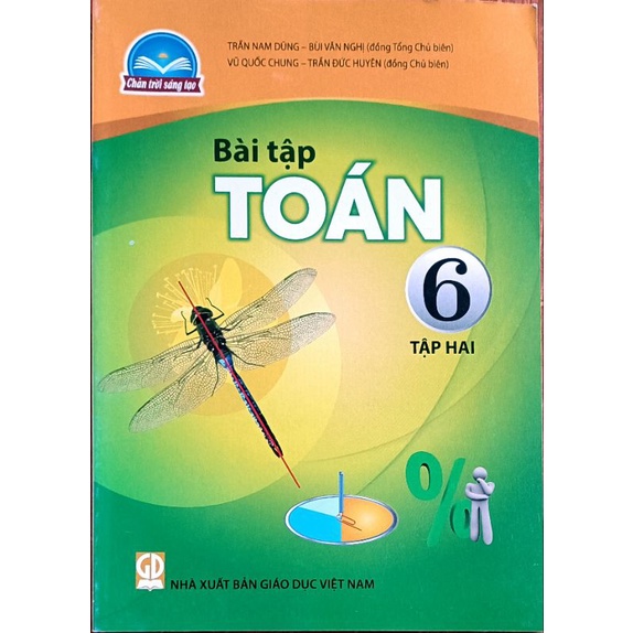 BT Toán lớp 6 tập 2 và bìa bao kính