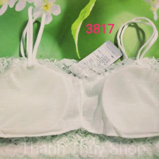 Áo lá dài ren phối lưới mút mỏng 3817