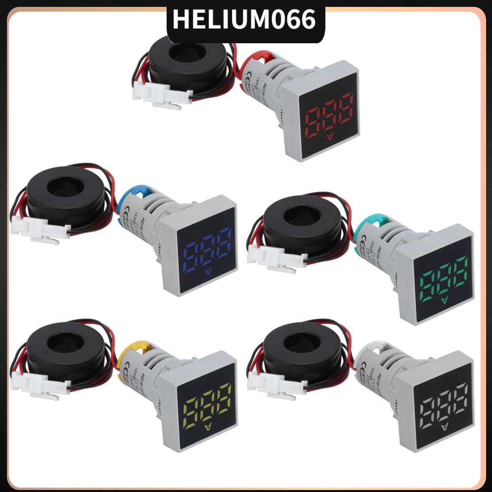Đồng hồ đo dòng điện kỹ thuật số Bảng điều khiển mờ Ampe kế Đèn báo tín hiệu AC 220V AD16‑22FSA Helium066