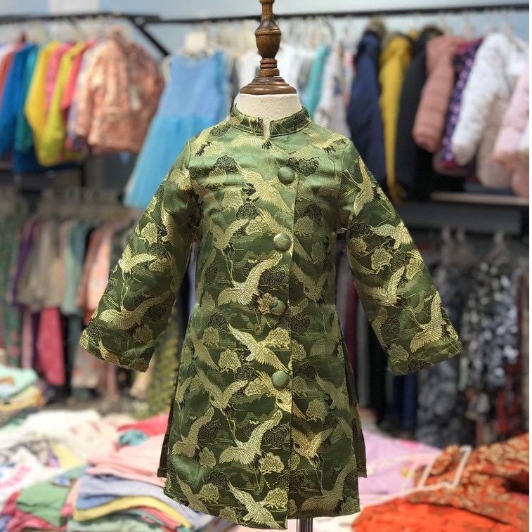 Áo dài gấm bé trai LITIBABY size 1-5