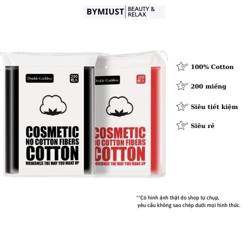 Bông Tẩy Trang 200 miếng Cosmetic Cotton Nội Địa Trung