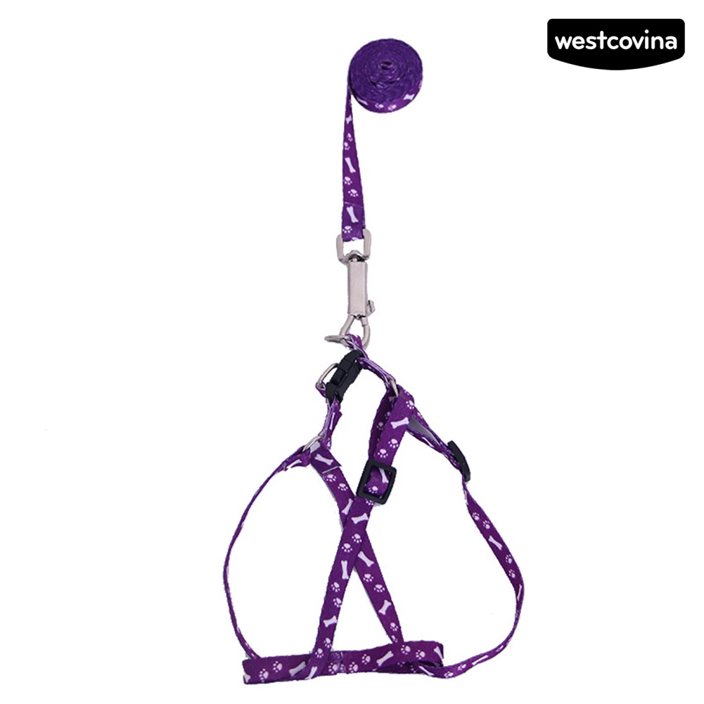 Dây Dắt Thú Cưng In Họa Tiết Xương Có Thể Điều Chỉnh