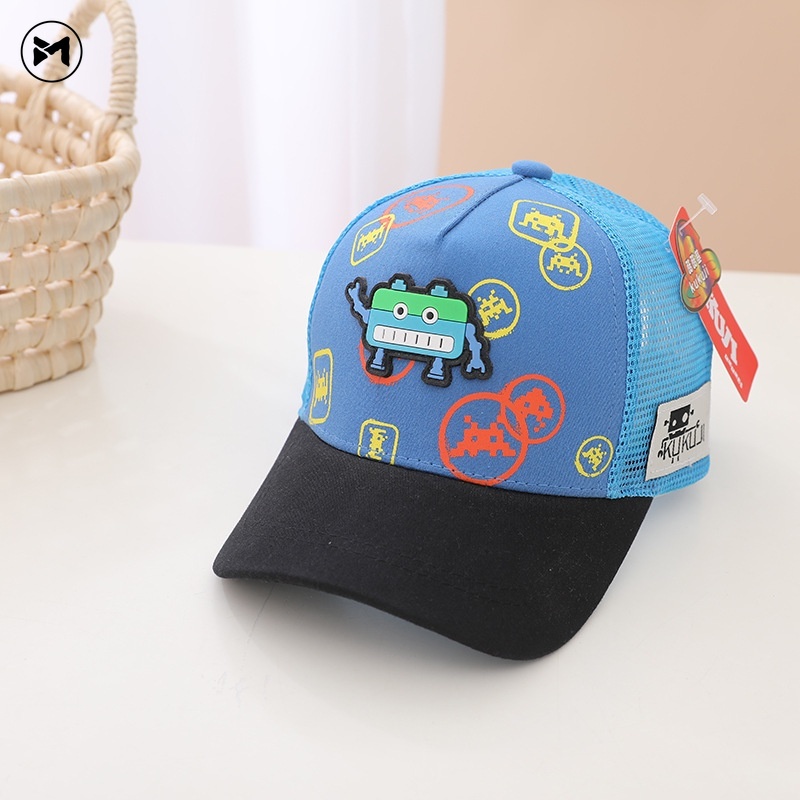 Nón Lưỡi Trai Phối Lưới Thoáng Khí Thời Trang Cho Bé