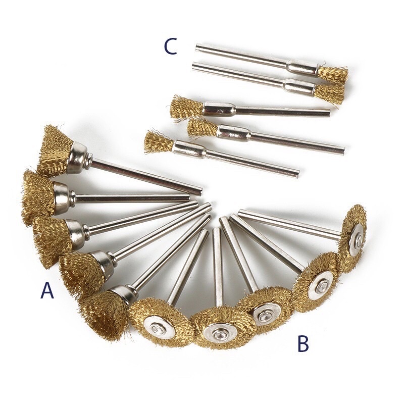 CHỔI SỢI ĐỒNG ,ĐÁNH RỈ TRỤC 3MM
