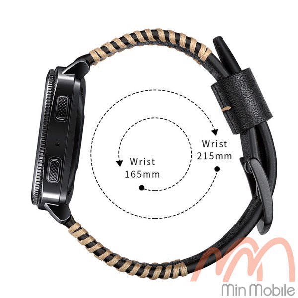 Dây da cao cấp viền chỉ nổi Samsung Gear Sport