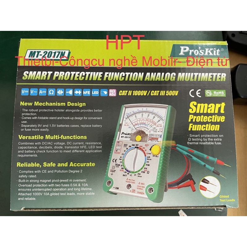 Đồng hồ proskit 2017N chánh hãng Taiwan, Multimeter proskit MT2017N