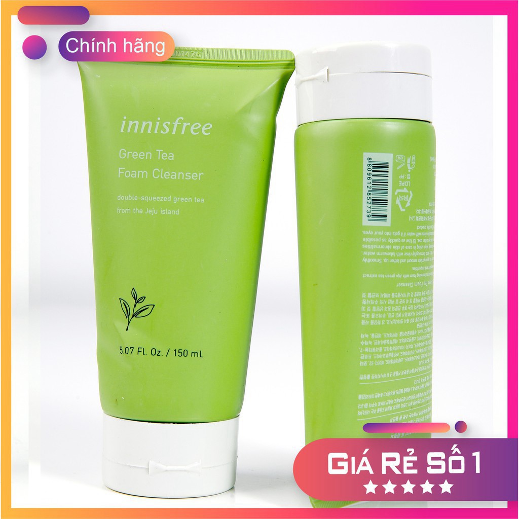 Sữa rửa mặt trà xanh Innisfree Green Tea Foam Cleanser 150ml Hàn Quốc | BigBuy360 - bigbuy360.vn