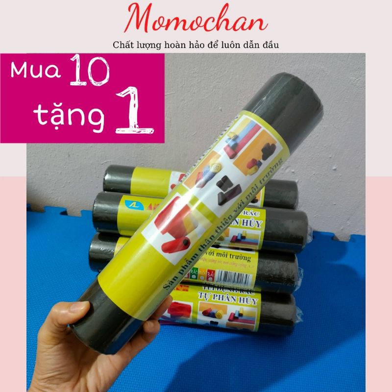 Túi đựng rác đen sinh học tự hủy kích thước 53*63cm*0,5kg/cuộn nửa cân/túi to dày dai