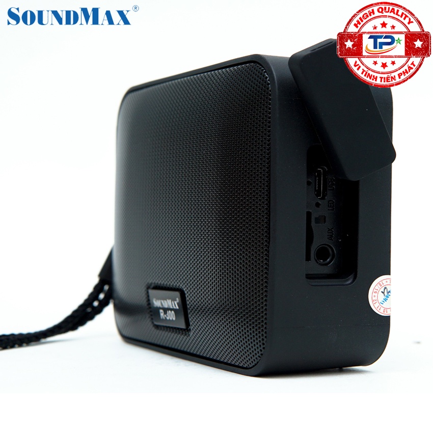Loa bluetooth 5.0 SoundMax R-200 chống nước cấp độ 7 IPX7 Đọc thẻ nhớ Micro SD dùng cho PC, LATOP, ĐT, TV ...