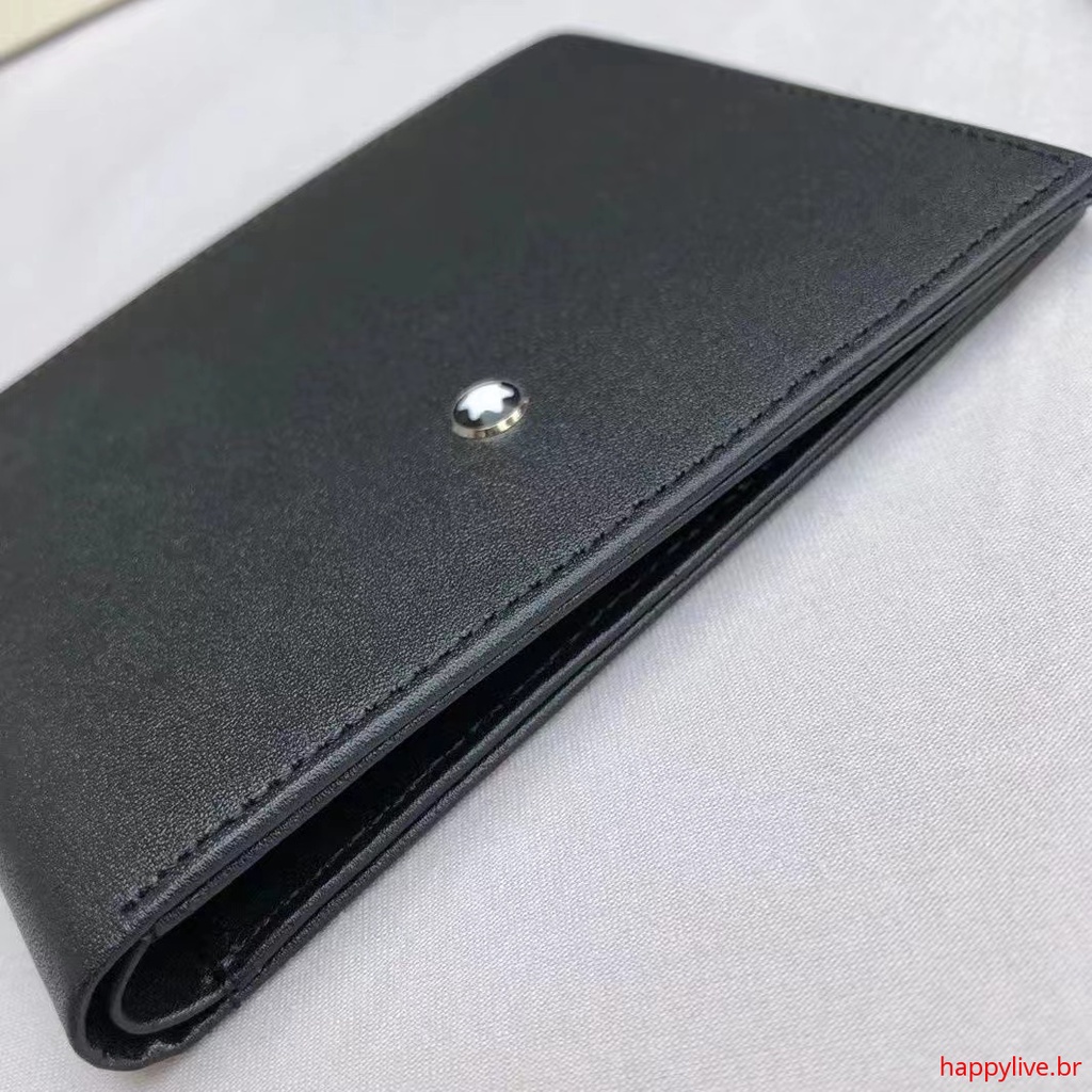 Ví Da Bò Montblanc Thời Trang Mới 2022 Trọng Lượng Nhẹ Chống Thấm Nước Đựng Tiền Xu Cho Nam