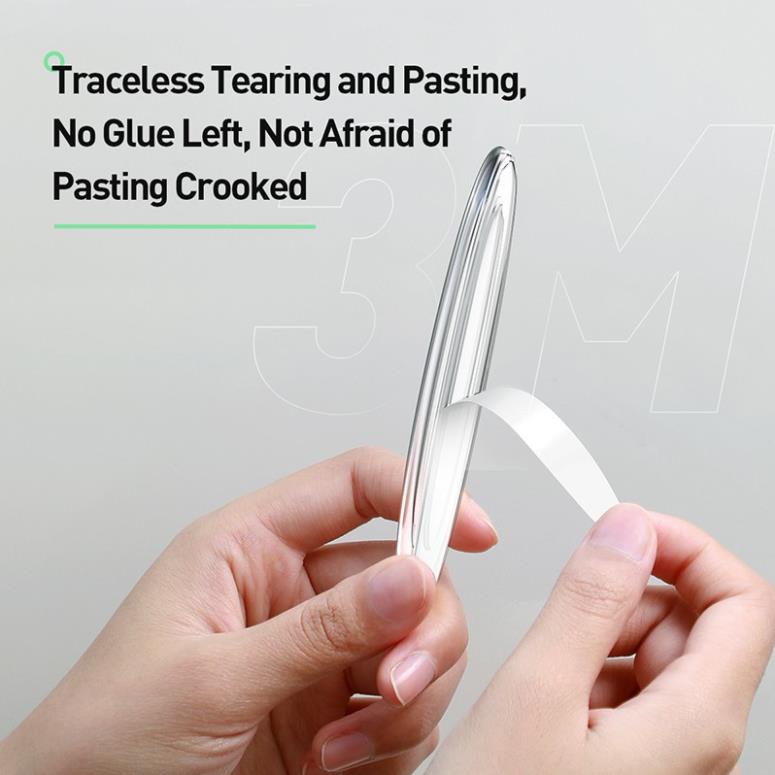 Set 4 Sticker Baseus Trong Suốt Dán Bảo Vệ Cạnh Cửa Xe Hơi Chống Trầy Xước/Va Chạm Màu_TOPBUY24HMall