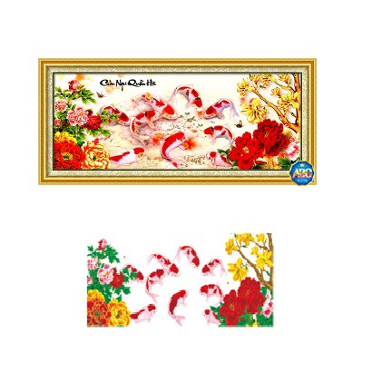 Tranh cá cửu ngư quần hội