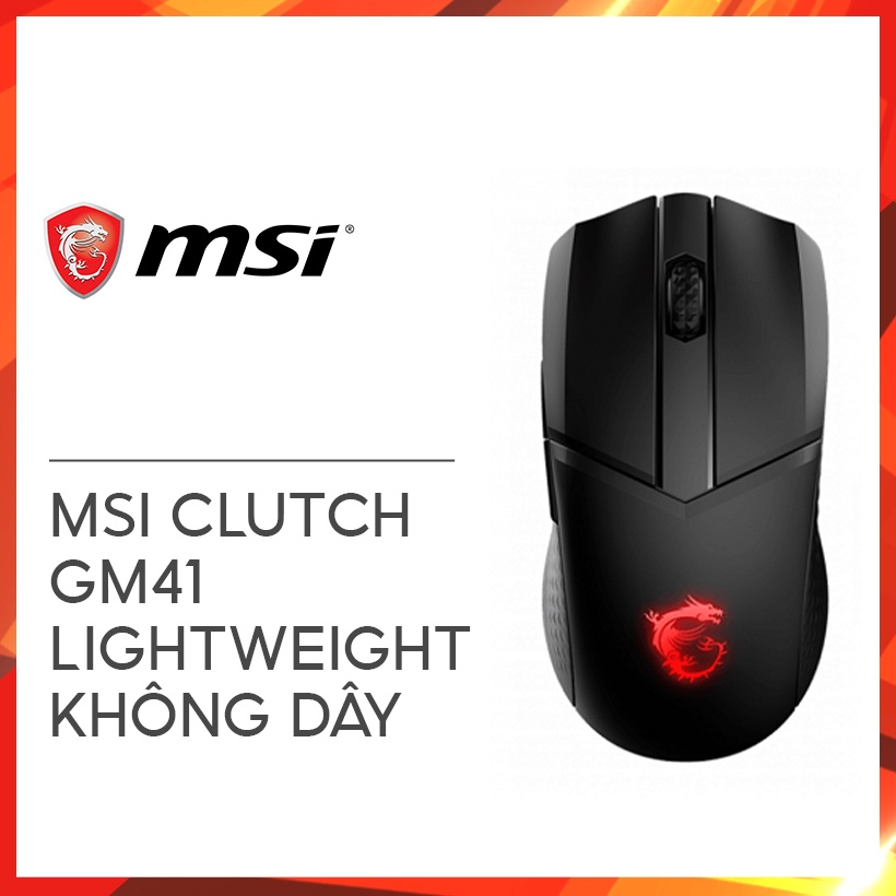 [Mã ELHAMS5 giảm 6% đơn 300K] Chuột Không Dây MSI Gaming Clutch GM41 LightWeight