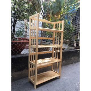 KỆ GỖ 4 TẦNG-65cm