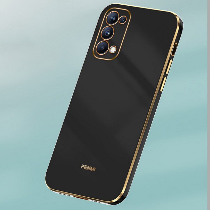 Ốp điện thoại mạ chống sốc thời trang dành cho OPPO Reno 4 4Z 4 Pro A74 4G Reno 6Z 5G