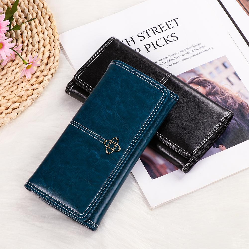 Ví Da Nữ Dáng Dài Dạng Bì Thư Thời Trang Phong Cách Châu Âu
