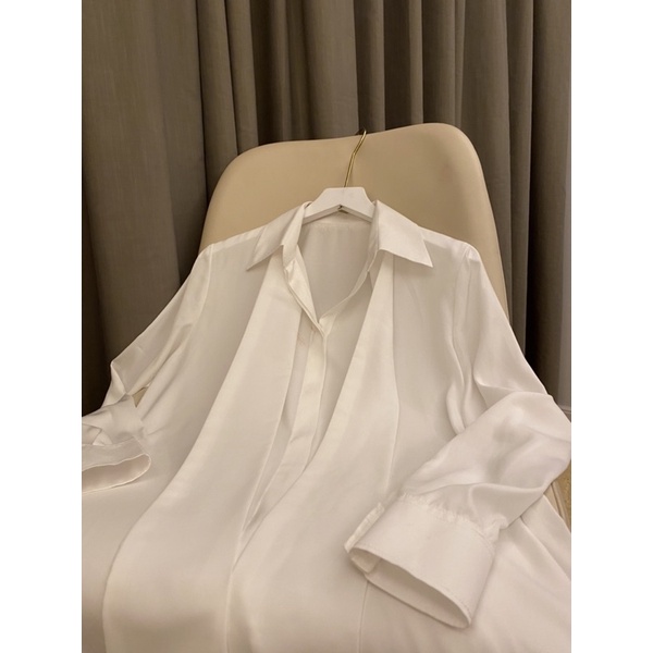 VELLE DESIGN áo sơ mi Joli tơ ý kiểu dáng thanh lịch sang trọng