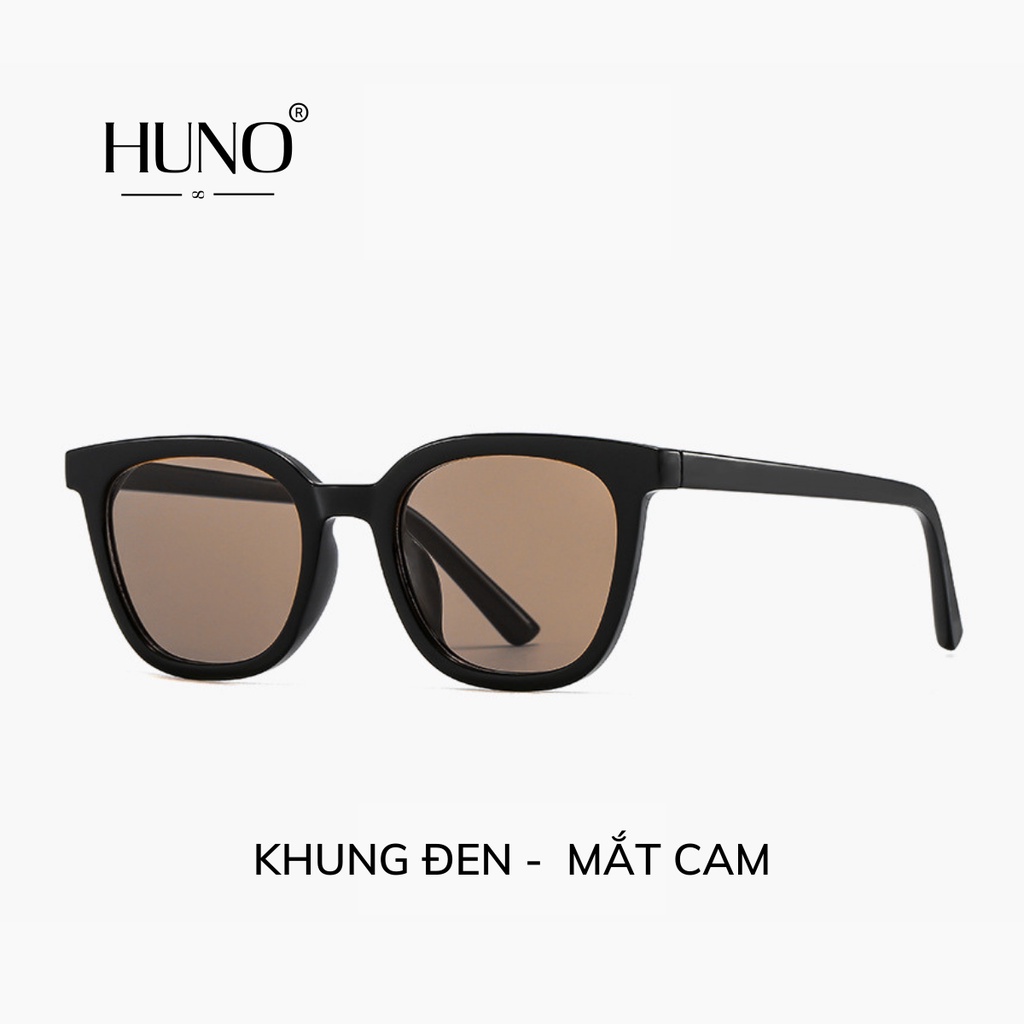 Kính râm Nam Nữ HUNO được thiết kế với nhiều gang màu đẹp mẫu basic phù hợp với nhiều khuôn mặt - K37