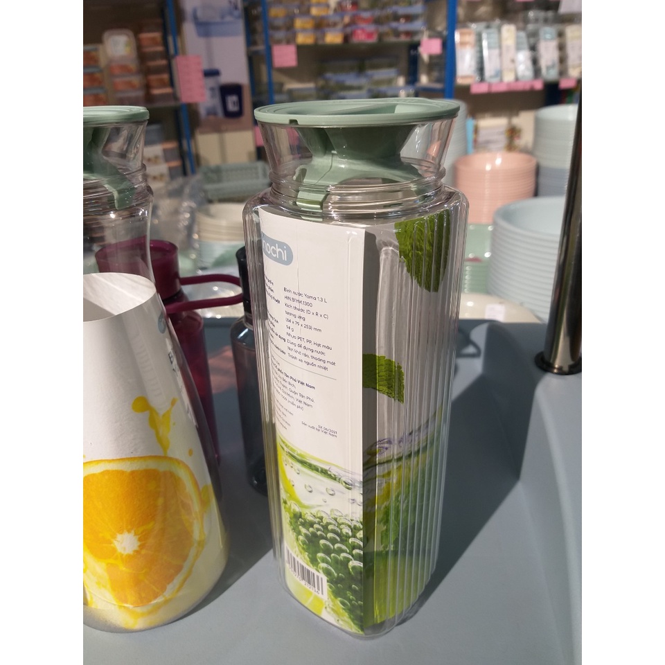 Bình nước Yama 1.3L - Bình Nước Lạnh Yama INOCHI - Nước Detox An Toàn Và Hiệu Quả